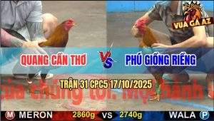 Trận 31 CPC5 17/10/2025 - Anh Quang Cần Thơ Và Anh Phú Giồng Riềng