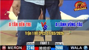 Trận 1 Bồ CPC2 27/3/2026 - Đỏ Nhập Vô Đá Cặp Ngực Xanh Té Nhanh Gọn