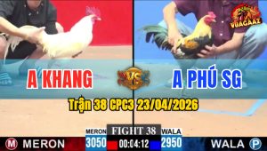 Trận 38 CPC3 23/04/2026 - Gà Đỏ Đưa Gà Hiệu Lên Đường Về Dinh
