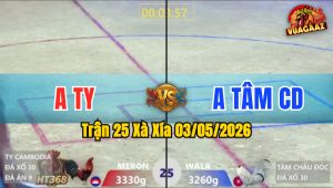 Trận 25 Xà Xía 03/05/2026 - Phút 90 Bướm Đưa Điều Ra Sân