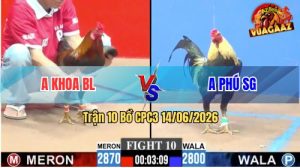 Trận 10 CPC3 14/06/2026 - Anh Khoa BL Hạ Luôn Gà Hiệu Của Anh Phú