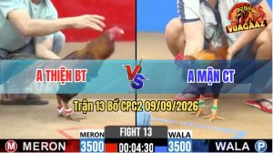 Trận 13 CPC2 09/09/2026 – Anh Mận CT Hạ Anh Thiện BT Lật Xe