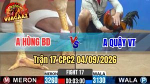 Trận 17 CPC2 Ngày 4/9/2026