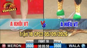 Trận 18 CPC2 Ngày 5/9/2026
