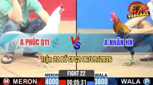 Trận 22 CPC2 06/09/2026 – Gà Úa Anh Phúc Phản Kèo Thắng Ngược